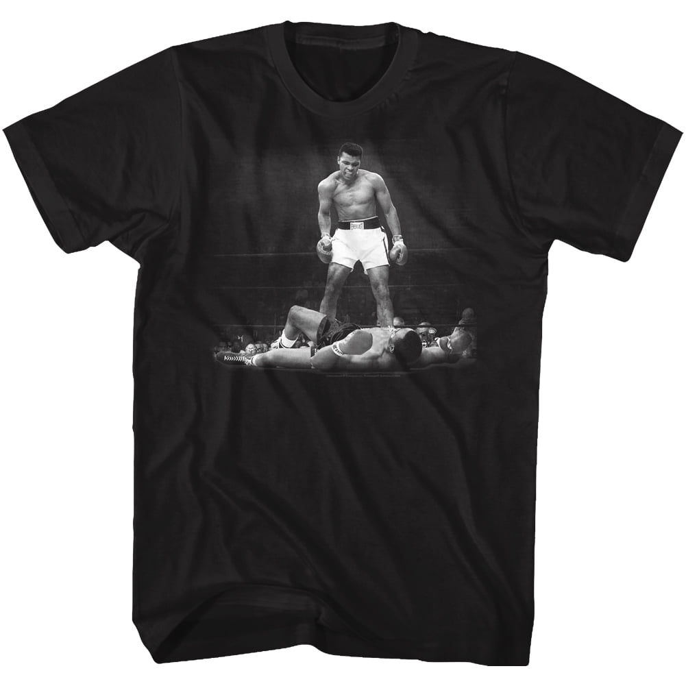 Muhammad Ali Ali Over Liston Classic Black Adult T-Shirt - Walmart.com
