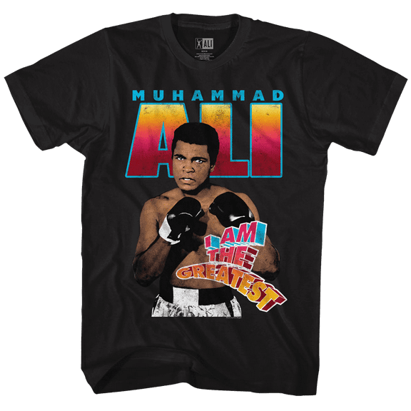 Muhammad Ali Am Greatest Black Adult T-Shirt