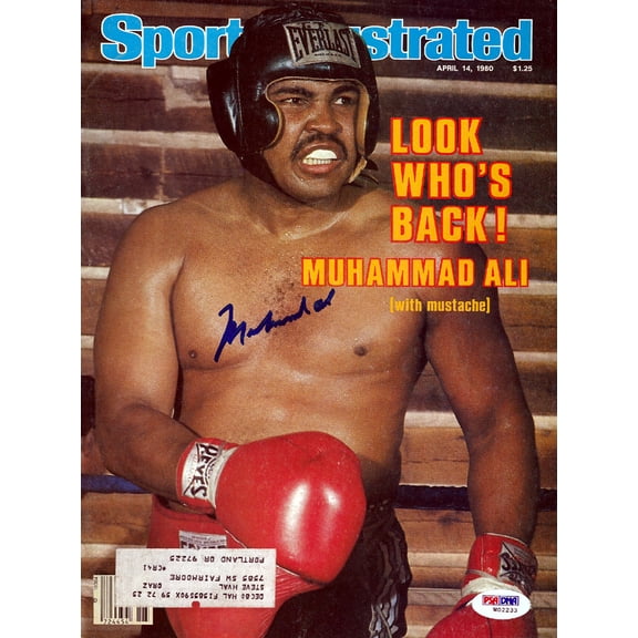 Muhammad Ali Autographed Sports Illustrated Magazine PSA/DNA #W02233