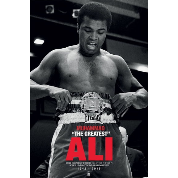 Muhammad Ali Belt poster Laminated Poster (36 x 24)