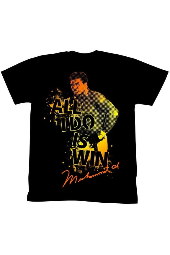 Muhammad Ali Boom Boom Pow Black Adult T-Shirt 2Xlt