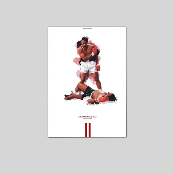 Muhammad Ali Boxing GOAT, Cassius Clay poster size 24''x36'' Goldengate