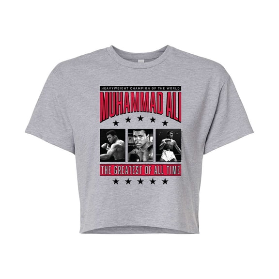 Muhammad Ali - Boxing - Juniors Cropped Short Sleeve Graphic T-Shirt