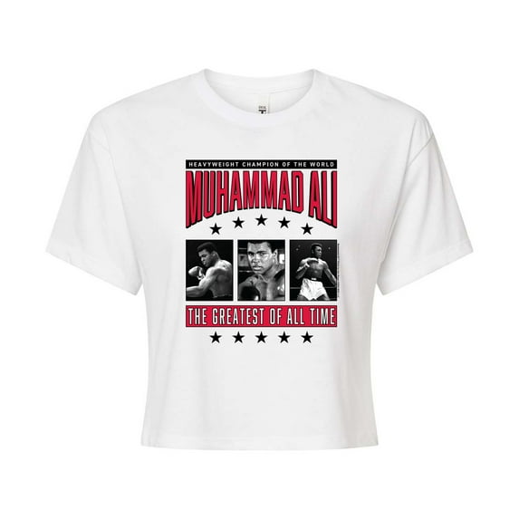 Muhammad Ali - Boxing - Juniors Cropped Short Sleeve Graphic T-Shirt