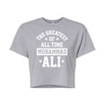 thumbnail image 1 of Muhammad Ali - Boxing Legend - All Time Greatest Star - Juniors Cropped Cotton Blend T-Shirt, 1 of 5
