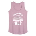 thumbnail image 1 of Muhammad Ali - Boxing Legend - All Time Greatest Star - Women's Racerback Tank Top, 1 of 4