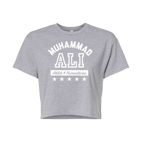 Muhammad Ali - Boxing Legend - Athlete & Humanitarian - Juniors Cropped Cotton Blend T-Shirt