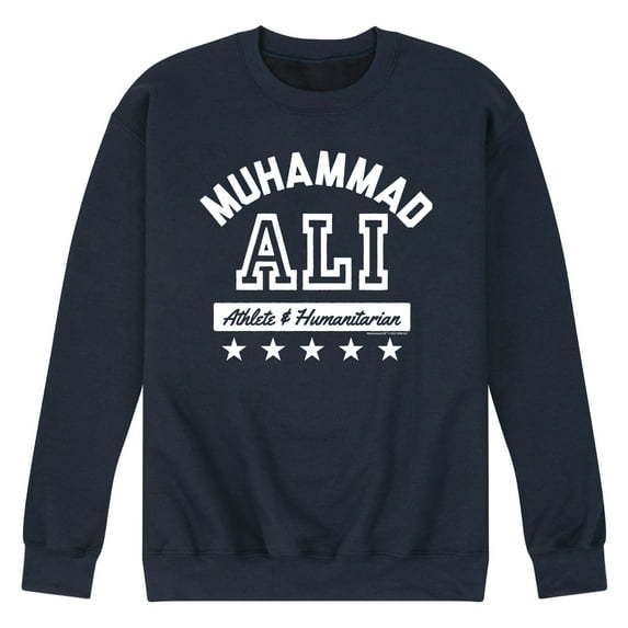 Muhammad Ali - Boxing Legend - Athlete & Humanitarian - Men's Crew Neck Fleece Pullover