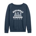 thumbnail image 1 of Muhammad Ali - Boxing Legend - Athlete & Humanitarian - Women's Lightweight French Terry Long Sleeve Shirt, 1 of 5