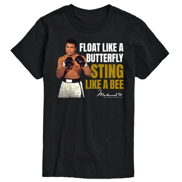 Muhammad Ali - Boxing Legend - Butterflies Float, Bees Sting - Men's Short Sleeve Graphic T-Shirt