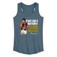 thumbnail image 1 of Muhammad Ali - Boxing Legend - Butterflies Float, Bees Sting - Women's Racerback Tank Top, 1 of 4