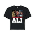thumbnail image 1 of Muhammad Ali - Boxing Legend - Classic In the Ring Photos - Juniors Cropped Cotton Blend T-Shirt, 1 of 5