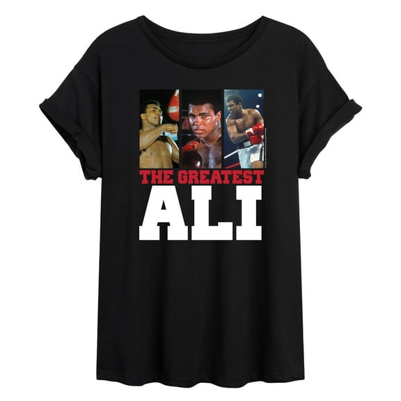 Muhammad Ali - Boxing Legend - Classic In the Ring Photos - Juniors Ideal Flowy Muscle T-Shirt