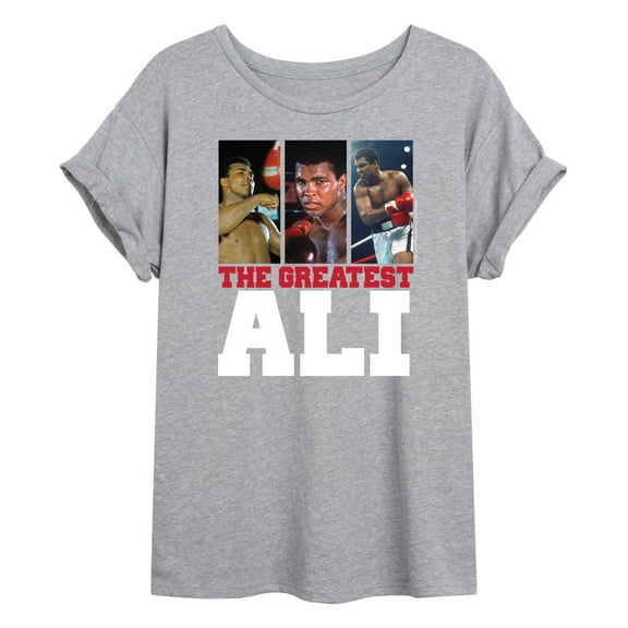 Muhammad Ali - Boxing Legend - Classic In the Ring Photos - Juniors Ideal Flowy Muscle T-Shirt