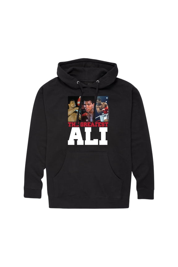 - Boxing Legend - Classic In the Ring Photos - Men's Pullover Hooded Fleece Sweatshirt