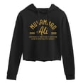 thumbnail image 1 of Muhammad Ali - Boxing Legend - Confidence, Conviction, Dedication... - Juniors Cropped Pullover Hoodie, 1 of 5