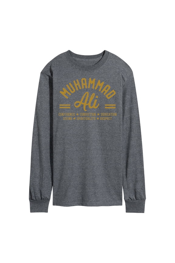 - Boxing Legend - Confidence, Conviction, Dedication... - Men's Long Sleeve T-Shirt