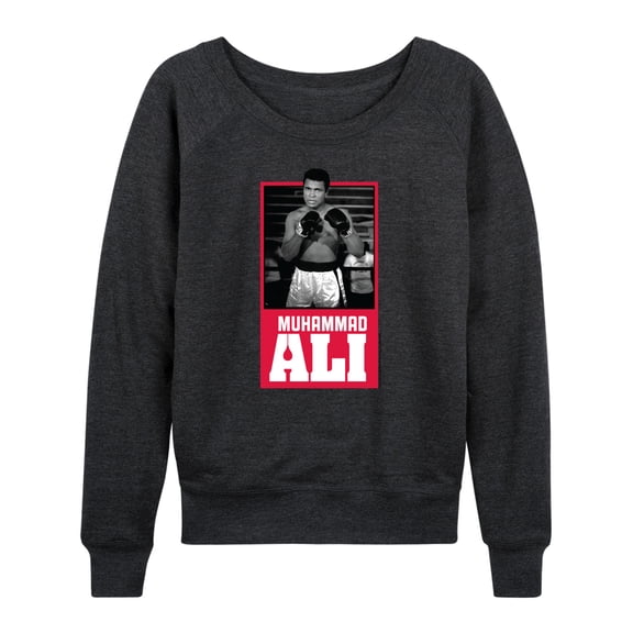 Muhammad Ali - Boxing Legend - Float Like a Butterfly - Women's Lightweight French Terry Long Sleeve Shirt