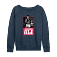 thumbnail image 1 of Muhammad Ali - Boxing Legend - Float Like a Butterfly - Women's Lightweight French Terry Long Sleeve Shirt, 1 of 5