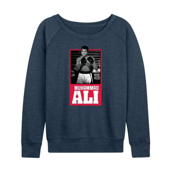 Muhammad Ali - Boxing Legend - Float Like a Butterfly - Women's Lightweight French Terry Long Sleeve Shirt