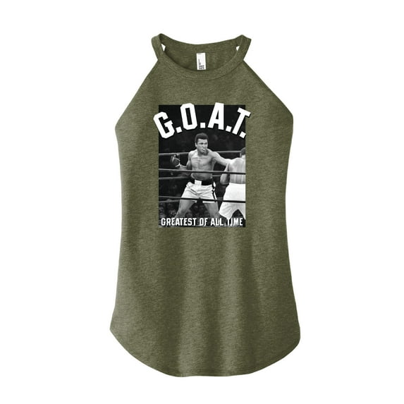 Muhammad Ali - Boxing Legend - G.O.A.T - Juniors High Neck Tank Top