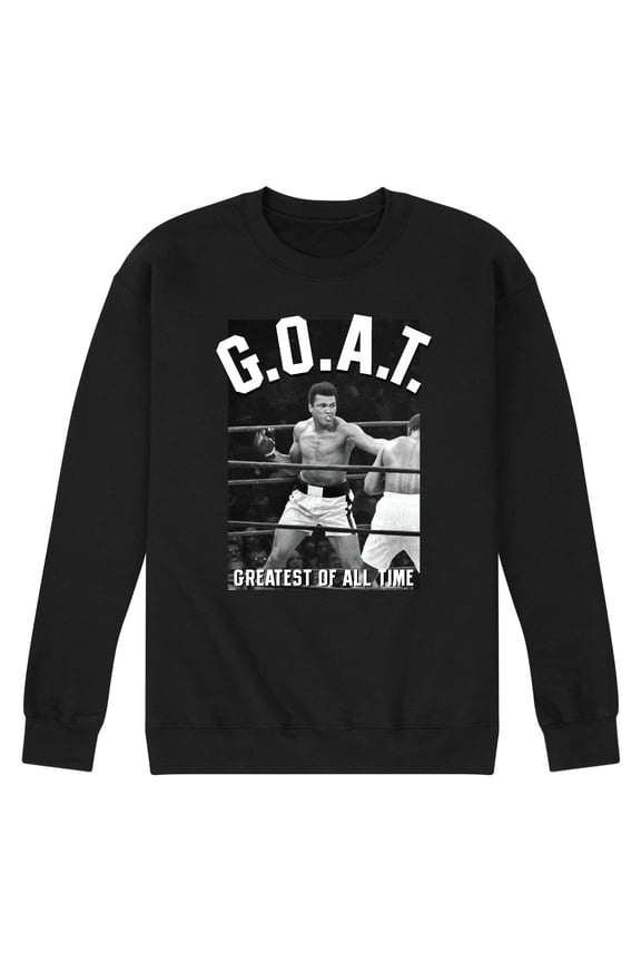 - Boxing Legend - G.O.A.T - Men's Crew Neck Fleece Pullover