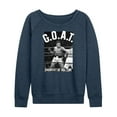 thumbnail image 1 of Muhammad Ali - Boxing Legend - G.O.A.T - Women's Lightweight French Terry Long Sleeve Shirt, 1 of 5