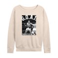 thumbnail image 1 of Muhammad Ali - Boxing Legend - G.O.A.T - Women's Lightweight French Terry Long Sleeve Shirt, 1 of 5