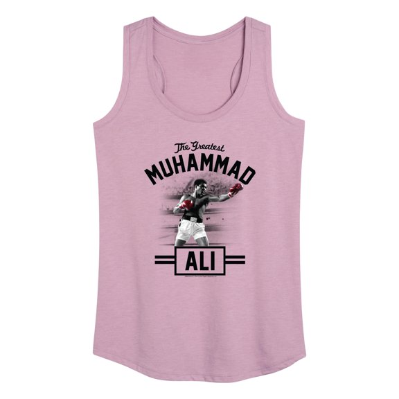 Muhammad Ali - Boxing Legend - Greatness in Action - Women's Racerback Tank Top