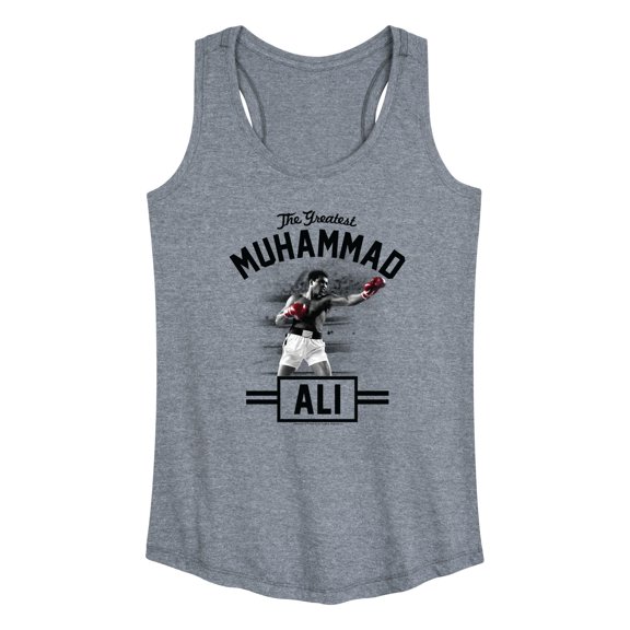 Muhammad Ali - Boxing Legend - Greatness in Action - Women's Racerback Tank Top