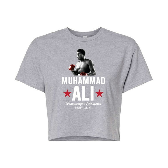 Muhammad Ali - Boxing Legend - Heavyweight Champion, KY - Juniors Cropped Cotton Blend T-Shirt