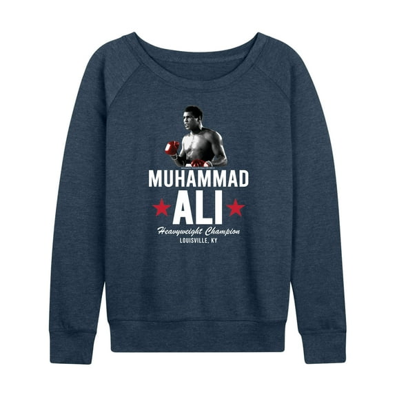Muhammad Ali - Boxing Legend - Heavyweight Champion, KY - Women's Lightweight French Terry Long Sleeve Shirt
