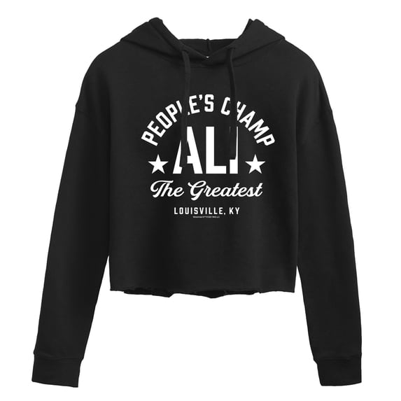 Muhammad Ali - Boxing Legend - People's Champ - Juniors Cropped Pullover Hoodie