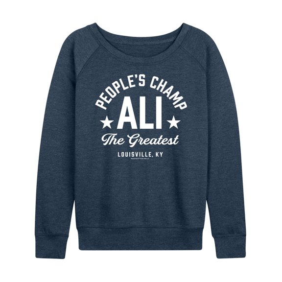 Muhammad Ali - Boxing Legend - People's Champ - Women's Lightweight French Terry Long Sleeve Shirt