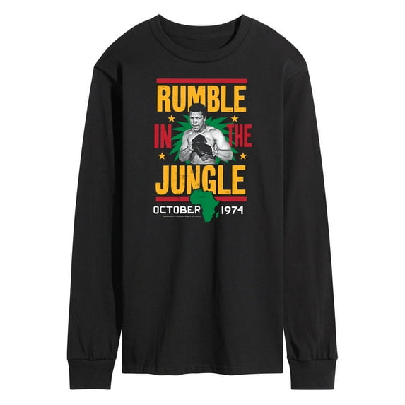Muhammad Ali - Boxing Legend - Rumble In The Jungle Oct. 1974 - Men's Long Sleeve T-Shirt