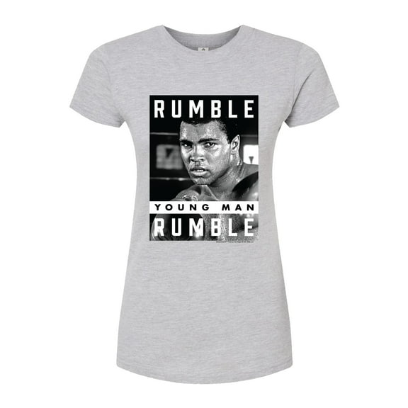 Muhammad Ali - Boxing Legend - Rumble Young Man Rumble - Juniors Fitted Graphic T-Shirt