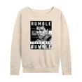 thumbnail image 1 of Muhammad Ali - Boxing Legend - Rumble Young Man Rumble - Women's Lightweight French Terry Long Sleeve Shirt, 1 of 5