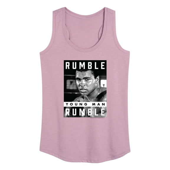 Muhammad Ali - Boxing Legend - Rumble Young Man Rumble - Women's Racerback Tank Top