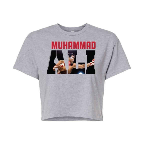 Muhammad Ali - Boxing Legend - Sting Like a Bee - Juniors Cropped Cotton Blend T-Shirt
