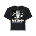 thumbnail image 1 of Muhammad Ali - Boxing Legend - The Greatest Champ - Juniors Cropped Cotton Blend T-Shirt, 1 of 5
