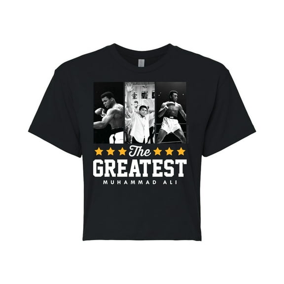 Muhammad Ali - Boxing Legend - The Greatest Champ - Juniors Cropped Cotton Blend T-Shirt