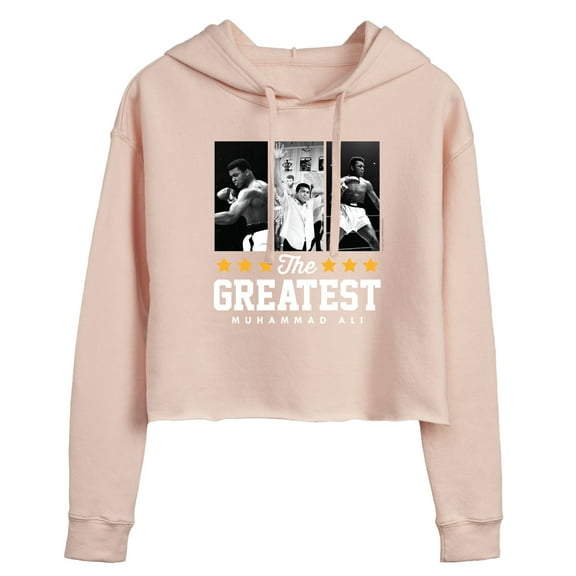 Muhammad Ali - Boxing Legend - The Greatest Champ - Juniors Cropped Pullover Hoodie
