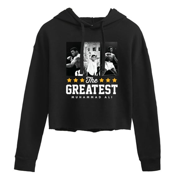 Muhammad Ali - Boxing Legend - The Greatest Champ - Juniors Cropped Pullover Hoodie