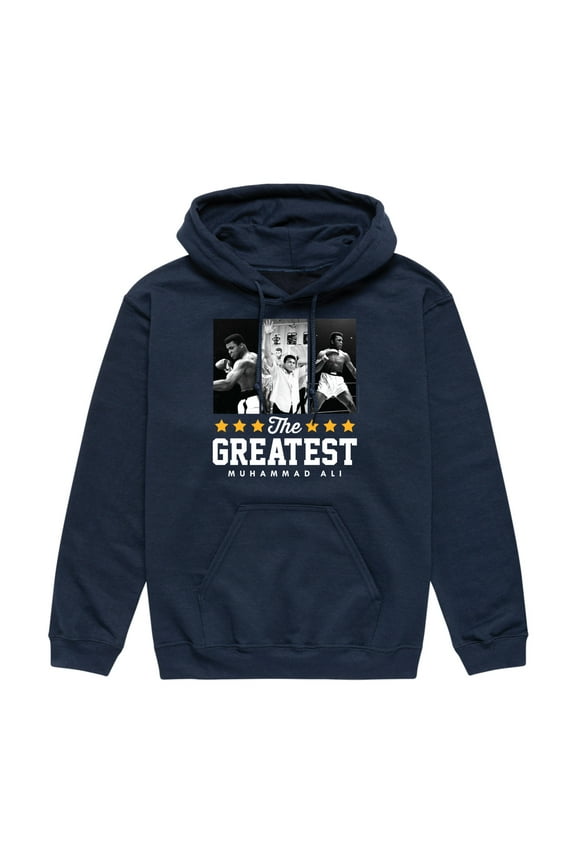 - Boxing Legend - The Greatest Champ - Men's Pullover Hooded Fleece Sweatshirt
