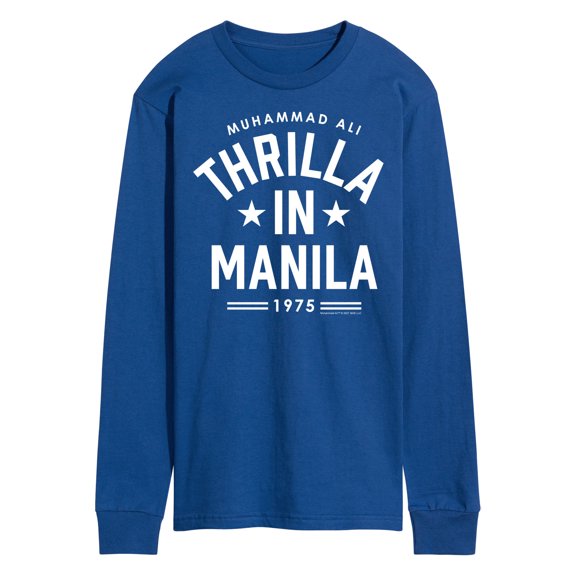 Muhammad Ali - Boxing Legend - Thrilla In Manilla - Men's Long Sleeve T-Shirt