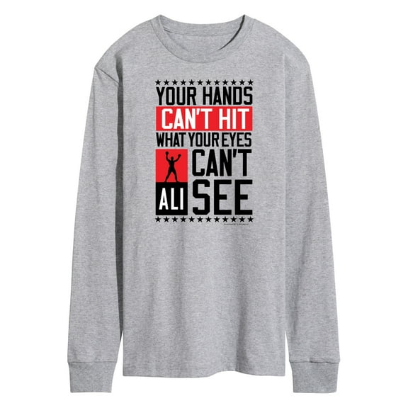 Muhammad Ali - Boxing Legend - Your Hands Can't Hit - Men's Long Sleeve T-Shirt