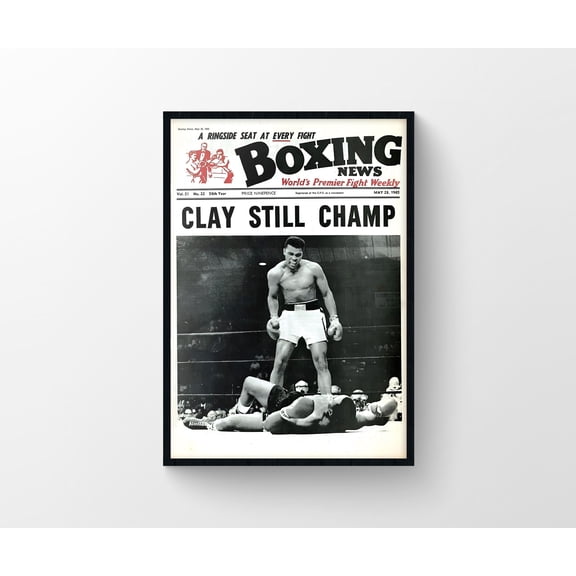 Muhammad Ali Boxing Poster, The Greatest Sports Wall Art