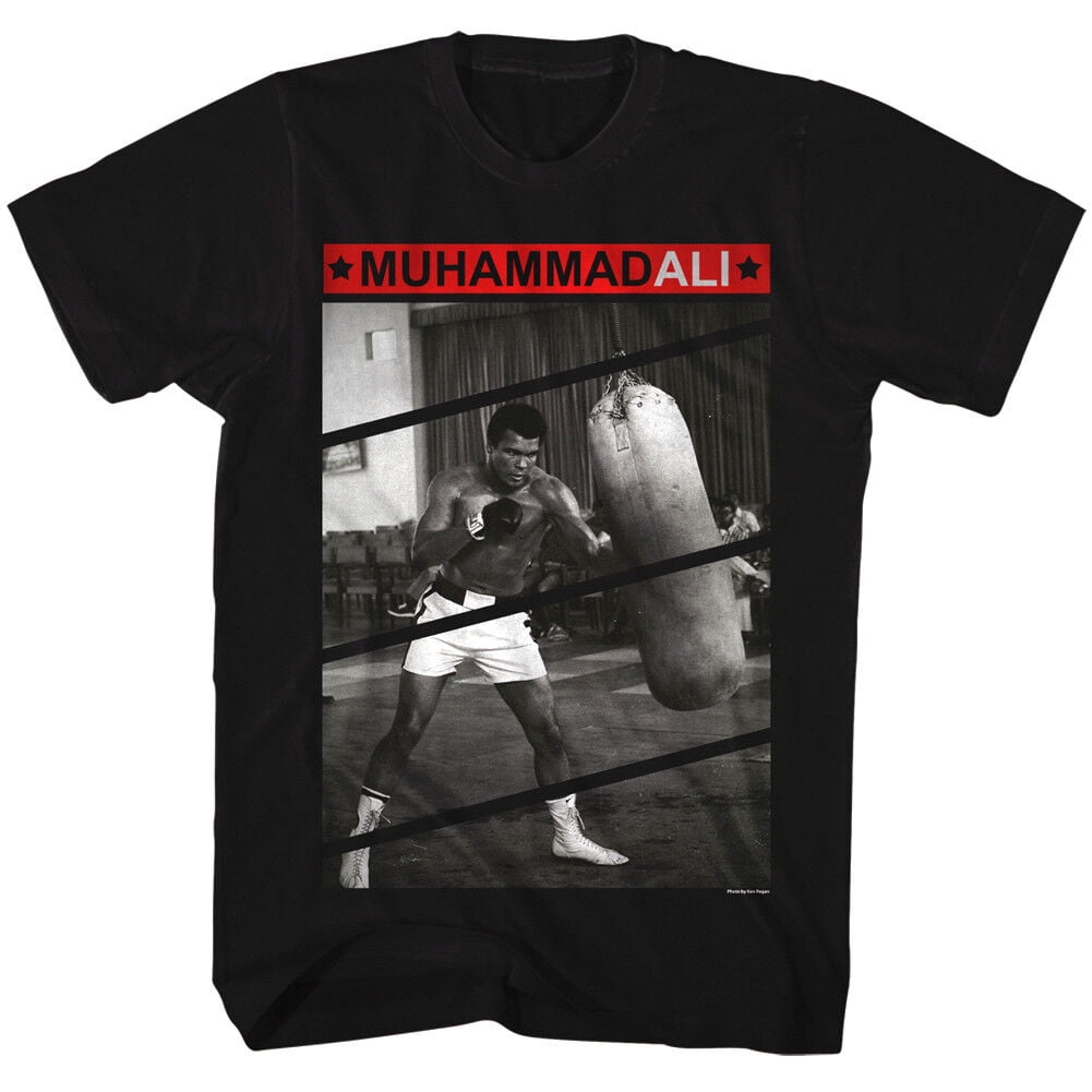 Muhammad Ali Boxing Training Heavy Bag Men's T Shirt Cassius Clay