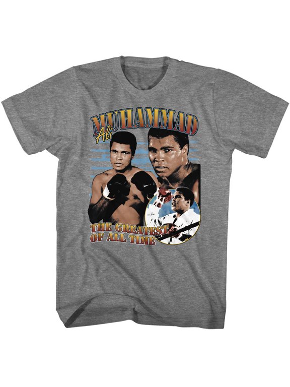 Muhammad Ali Collage Graphite Heather Adult T-Shirt