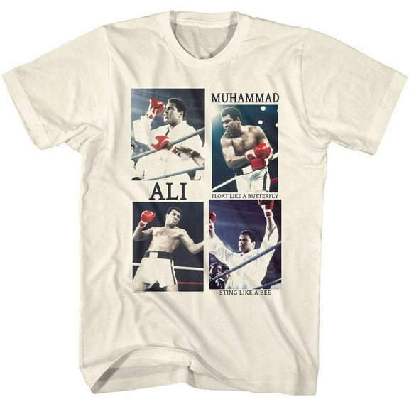 Muhammad Ali Four Photos Natural Adult T-Shirt